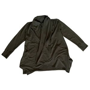 Cuddl Duds dark green Comfortwear Cardigan small